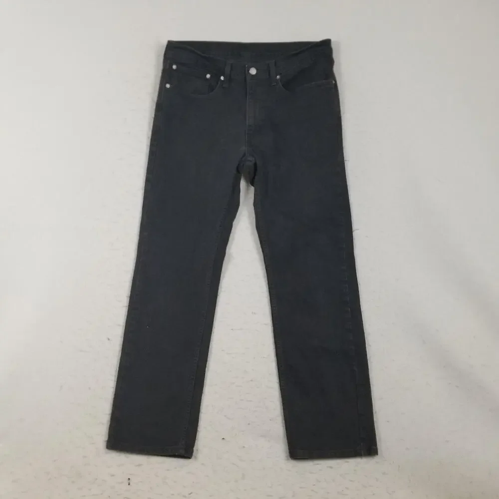 Levis 559 Jeans Mens‎ 34x30 Black Straight Leg Denim Mid Rise Casual Pants